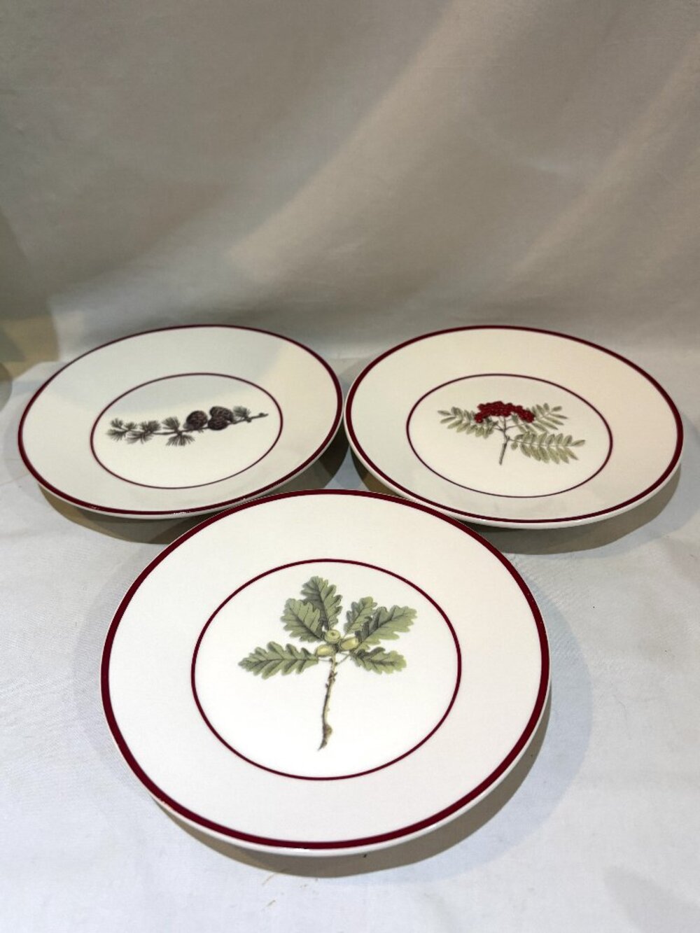 Set of 3 Mary Carol Collection Holidays Plates 5 7/8" Condiment Bread Butter